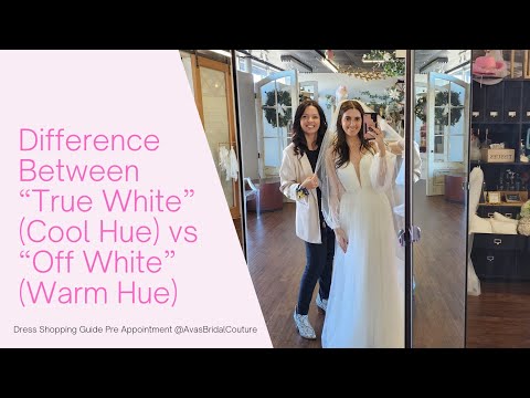 White or Ivory Wedding Dress Colors