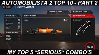 Automobilista 2 | My TOP 10 Car & Track Combinations PART 2 | Top 5 VERY BEST COMBOs
Gday Viewers. So todays video comes as a TWO PART SET. And in this second video, I try and show you my personal favorite SERIOUS CAR & TRACK combinations in this current initial Automobilista 2 BETA Version. The ones that are just some of the best Combos you can create in my opinion, that are featured in the amazing Sim - ENJOY
SKIP STRAIGHT to SERIOUS COMBO (01). - 0:48
SKIP STRAIGHT to SERIOUS COMBO (02). - 3:13
SKIP STRAIGHT to SERIOUS COMBO (03). - 5:52
SKIP STRAIGHT to SERIOUS COMBO (04). - 7:44
SKIP STRAIGHT to SERIOUS COMBO (05). - 10:20
MORE MODS, HOTLAPS & TUTORIALS TO COME Automobilista 2 | My TOP 10 Car & Track Combinations PART 2 | Top 5 VERY BEST COMBOs