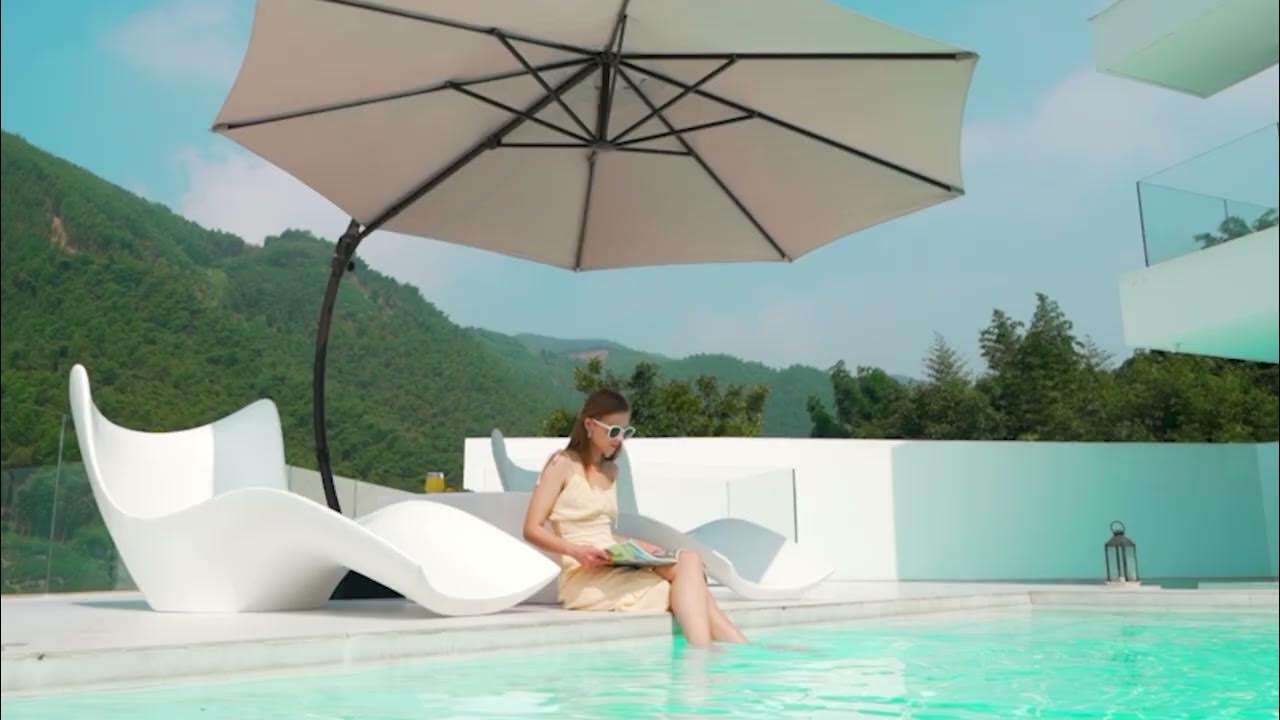 Promotional video LAUSAINT HOME 12FT Deluxe Patio Umbrella YouTube