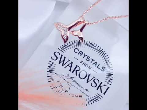 Mermaid love pendant - made with Crystals from Swarovski®