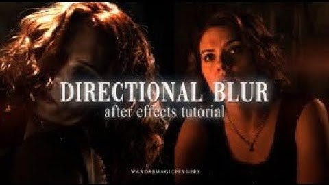 directional blur tutorial (no plug-ins) | after effects tutorial