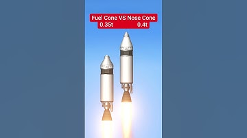 Nose Cone VS Fuel Tank Cone #shorts