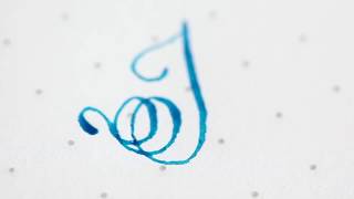 Letters H, I, J and K with pointed pen, Modern Calligraphy, The Aloha Studios