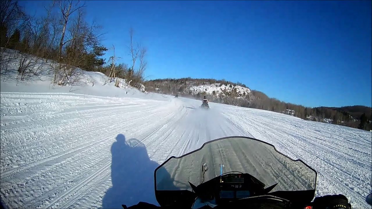 Snowmobiling UP Michigan Day2 Feb1018 Silver City, Ontonagon area