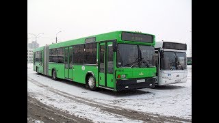 Автобус Минска МАЗ-105, гос.№ АВ 5951-7, марш.17 (04.03.2019)