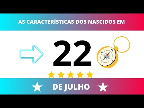 AS CARACTERÍSTICAS DOS NASCIDOS NO DIA 22 DE JULHO 