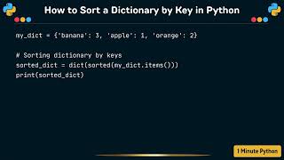 Famous How to Sort a Dictionary by Key in Python Profile