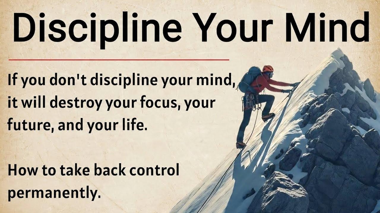 Discipline Your Mind - Control Your Mind || Graded Reader || Improve Your English ✅️