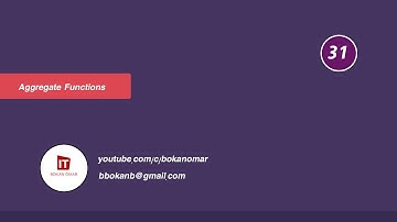 31 Aggregate Functions