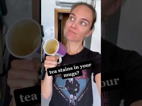 Tea stains on your favorite mug? Try this hack? | #shorts