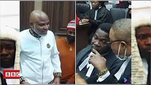 NNAMDI KANU RELEASED STRØÑG STATEMENT IN COURT AS JUSTICE NIAKO MAKES VALĪD DECISION TO RELEASE HIM