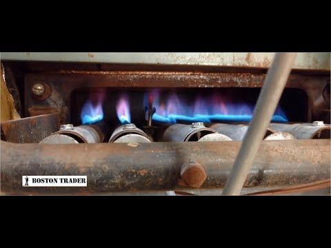 Lighting an Old Peerless Boiler for Winter - YouTube