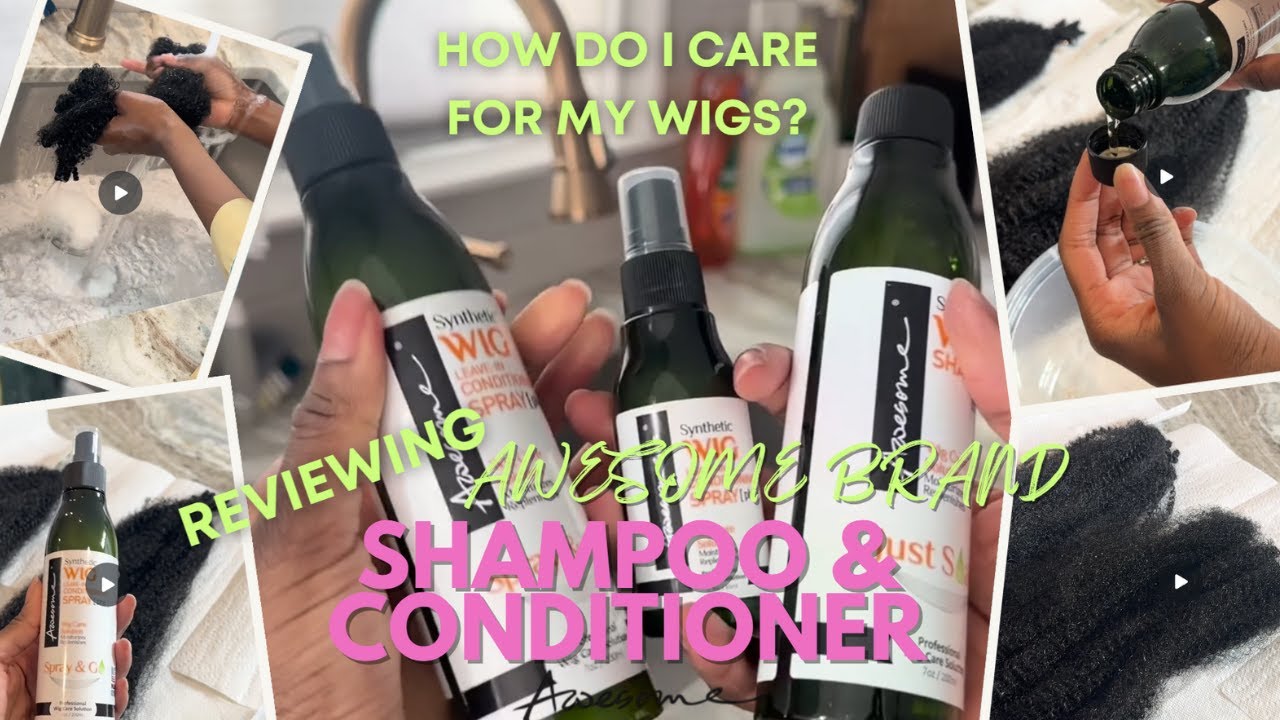 Reviewing Awesome Brand Synthetic Wig Shampoo & Conditioner & Travel Size Spray