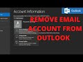 Remove Email Account from Outlook