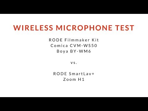 Soundtest of 3 cheap Wireless Microphones - RODE Filmmaker Kit vs. Comica CVM-WS50 vs. Boya BY-WM6