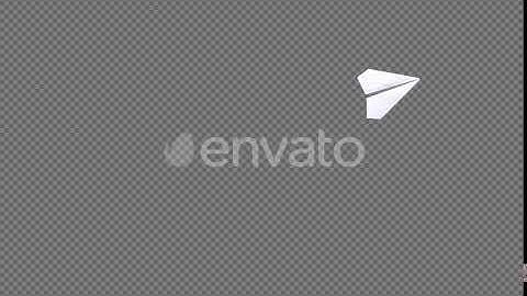 Paper Plane - Blank Page - Flying Transition V | Motion Graphics - Envato elements