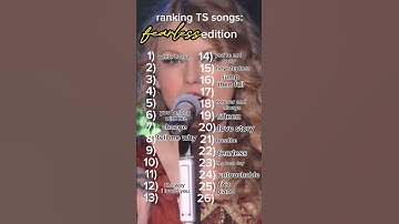 ranking #taylorswift songs: fearless edition 🫶🏼⭐️ #shorts #fyp #swifties #music #viral