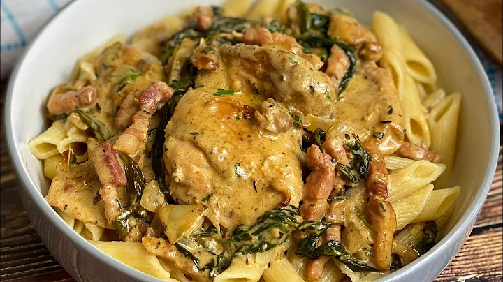 HUSBAND COOKS CREAMY CHICKEN DIJON WITH BACON FOR ...