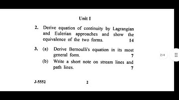 GJUS&T  MSc  fluid mechanics mathematics question paper 2017 batch