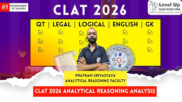 CLAT 2026 AR Solution | CLAT 2026 Difficulty Level & Topics Asked | CLAT Section Wise Analysis