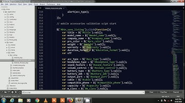 E-commerce Project in Code-igniter Framework Part-96 ( Apply validation on Listing section )