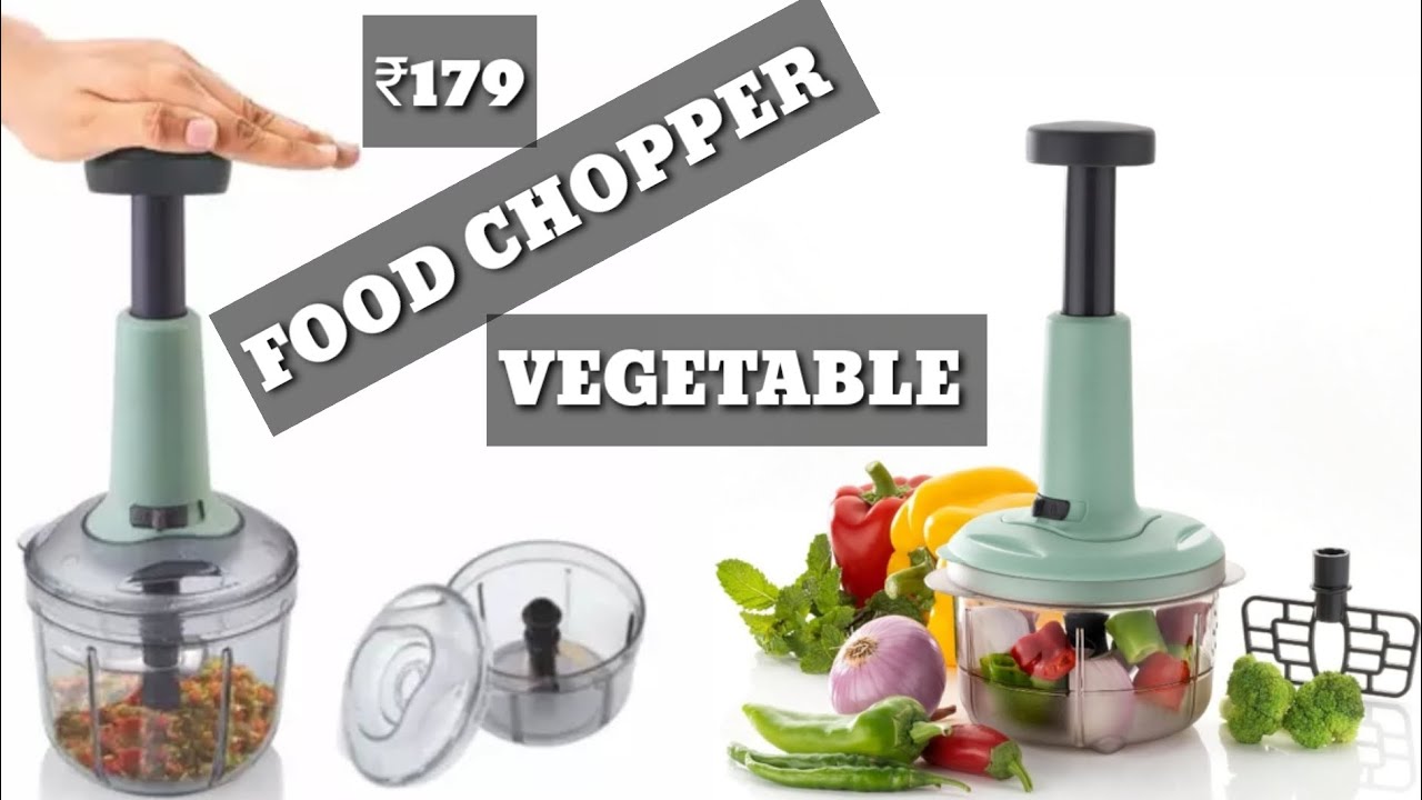  Stewit Food Chopper 900ml, Steel Large Manual Hand-Press  Vegetable Chopper Mixer Cutter to Cut Onion, Salad, Tomato, Potato (Pack of  1) 900ml: Home & Kitchen