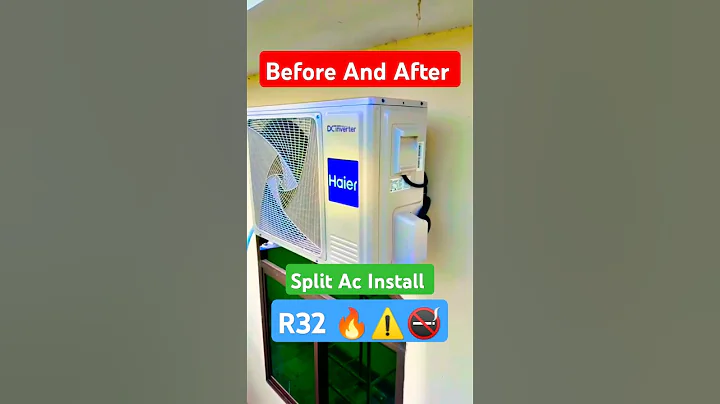 Haier Split Dc Inverter Install R32 #airconditioner #ac #installation #technology #haier #r32 #gas
