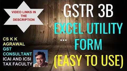 The most easiest way to file GSTR 3B first return in excel sheet (Part 2). http://imojo.in/e3o33p