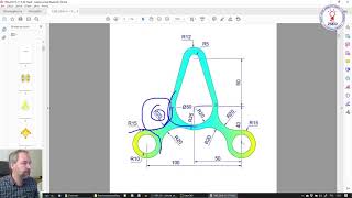 Rysunek techniczny - LibreCAD ćwiczenie 4 screenshot 2