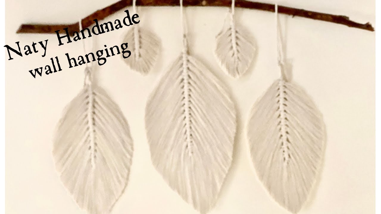 Μακραμέ κρεμαστά φτερά τοίχου||Wall hanging feathers