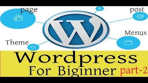 Wordpress bangla tutorial for new beginner part-2- post,pages,menus,theme by gmostafa!