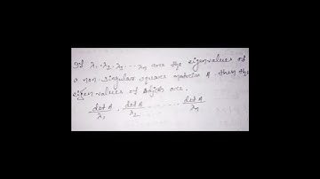 Eigenvalue of Adj (A)