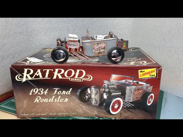 Lindberg '34 Ford Roadster Rat Rod - YouTube