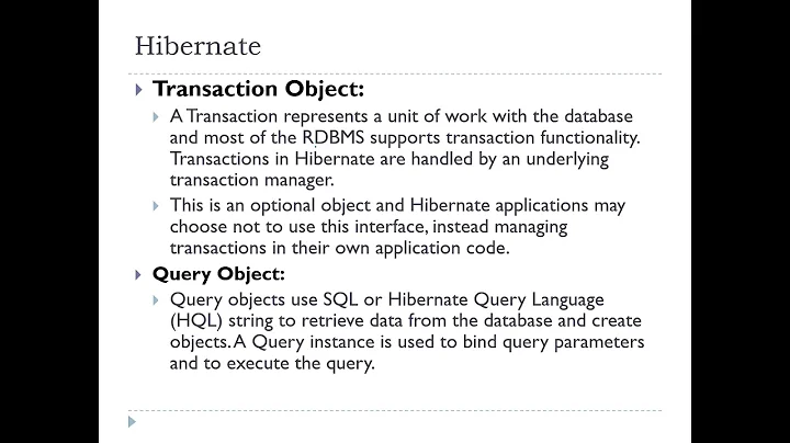 H1b Hibernate Architecture, Configuration, Session Factory, Session and Transaction