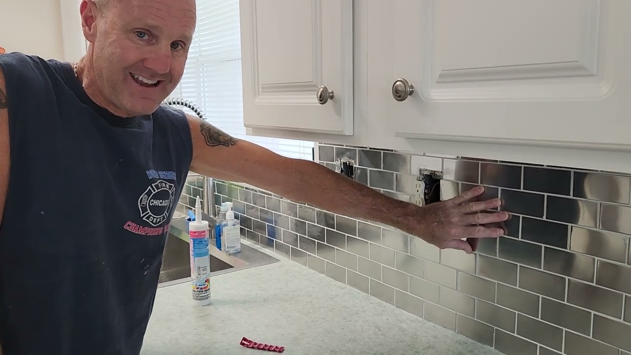stainless steele backsplash tile tips
