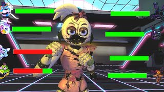 [Sfm Fnaf] Top 5 Shattered Security Breach Vs Fight Animation With Healthbars