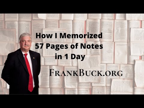 How I Memorized 57 Pages Of Notes In 1 Day