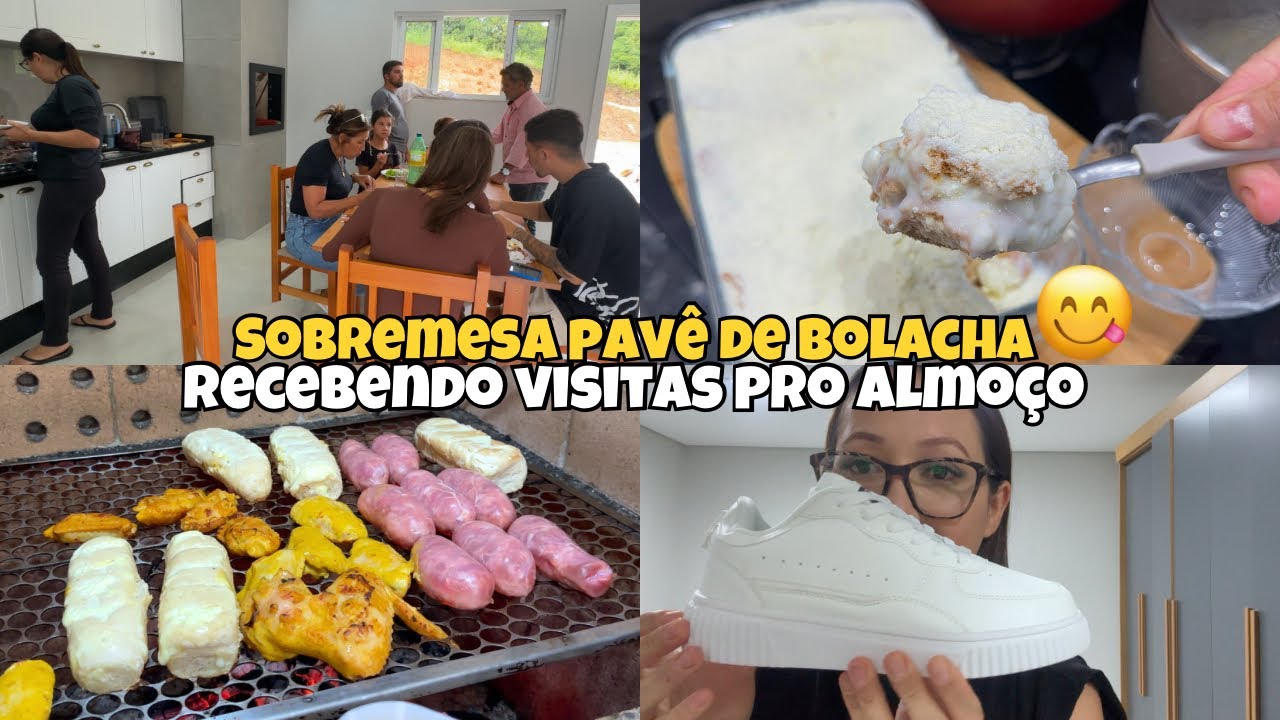 VISITA EM CASA 🏡 | ALMOÇO CAPRICHADO, TENTEI FAZER UMA SOBREMESA 😬 RECEBIDOS SHEIN  ✨