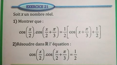 Trigonométrie,exercice 21 la transformation des produits en sommes (1Bac sciences ex ALMOUFID)