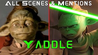 Yaddle: All Scenes and Mentions (EP1, TOTJ, FALLEN ORDER)