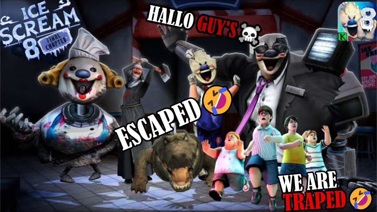 Epic Van🚐💨Escape From Ice Scream Uncle's Factory🥵‼(ice scream8) P:2 MALAYALAM GAMEPLAY/DUDEGAMESTAR⭐