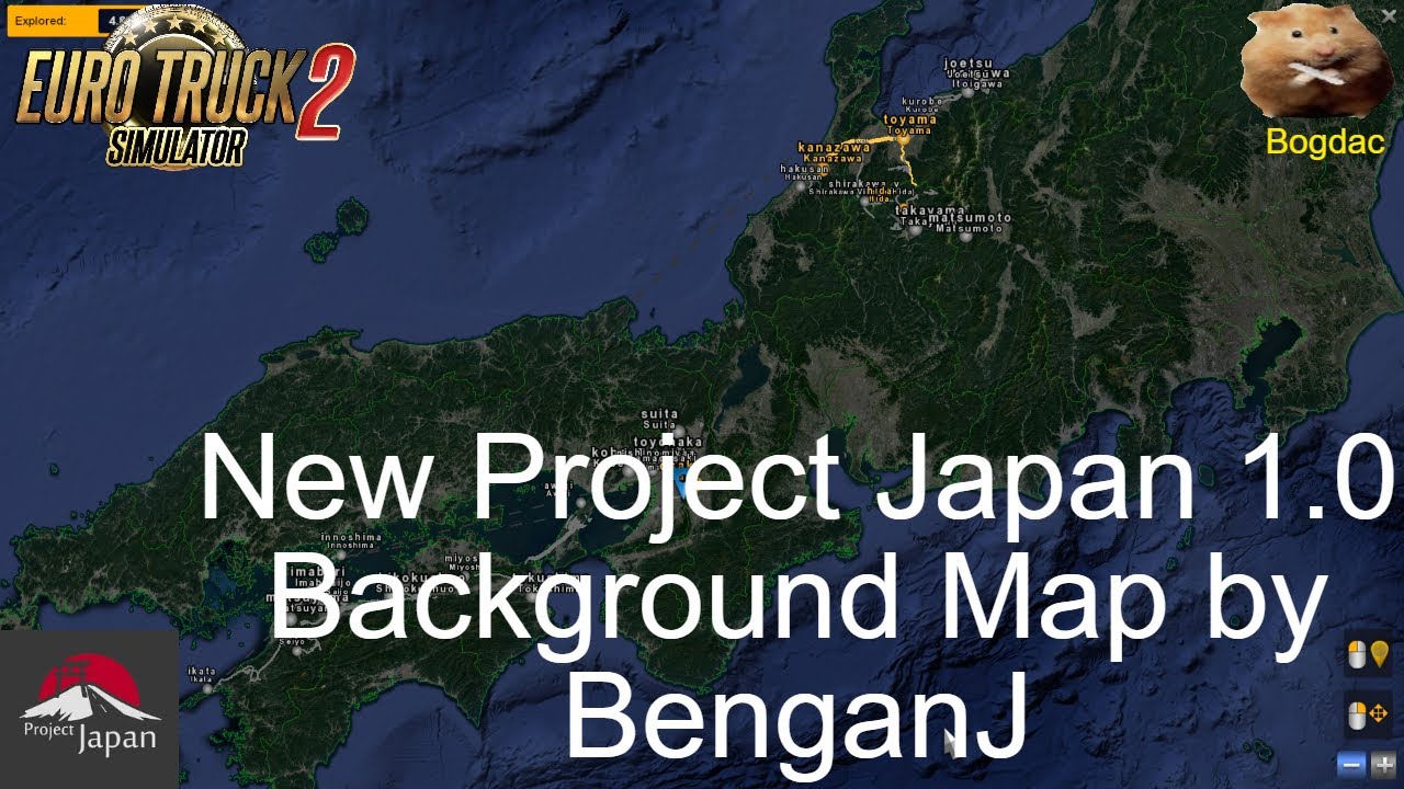 Ets2 1 39 New Background Map For Project Japan 1 0 By Benganj Youtube
