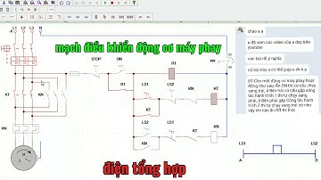 mạch điều khiển động cơ máy phay // mạch đảo chiều trực tiếp bằng công tắc hành trình