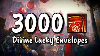 GW2 - 3000 Divine Lucky Envelopes Opening - 969% MF - Lunar New Year Festival | JessTheStardustCharr