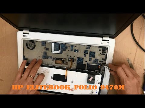 HP Elitebook Folio 9470m  Keyboard replacement Laptop repair  - Разборка и замена клавиатуры но