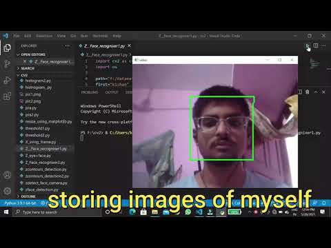 Face recognizer python program |||openCV|||