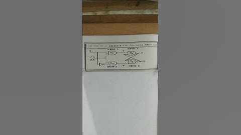 CLOCKED - D- FLIP - FLOP USING NAND GATE.