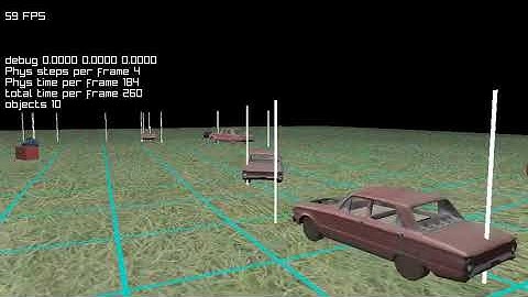 path following raylib and ODE vehicles