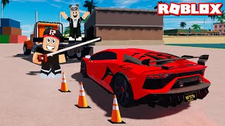 Yeni Süper Araba Aldım ve Çekici ile Geldi!! - Panda ile Roblox Ultimate Driving screenshot 3