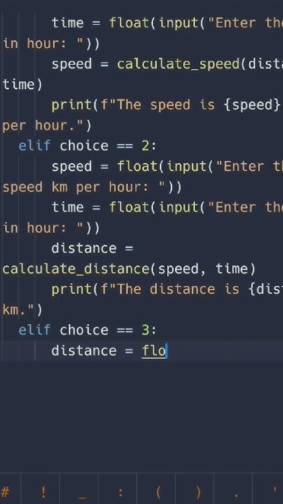 Python Speed, Distance, Time Calculator: Calculate TAD effortlessly!# ...